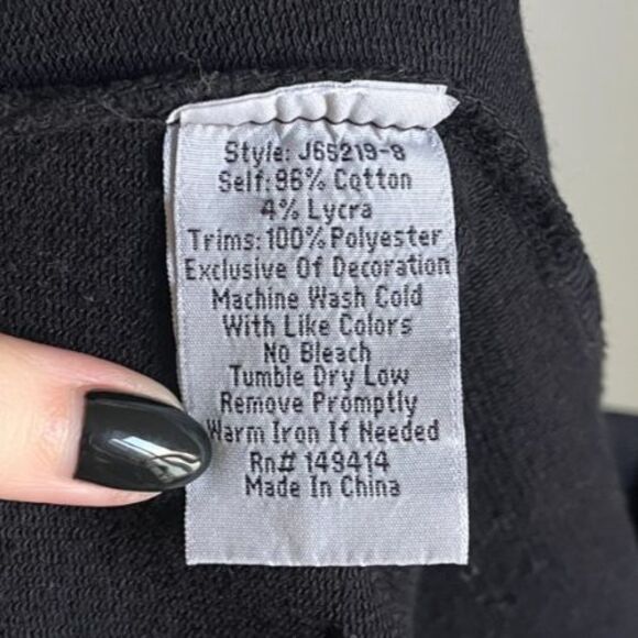 Johnny Was Katina Floral Embroidered Legging in Black Size SMALL - Picture 6 of 6